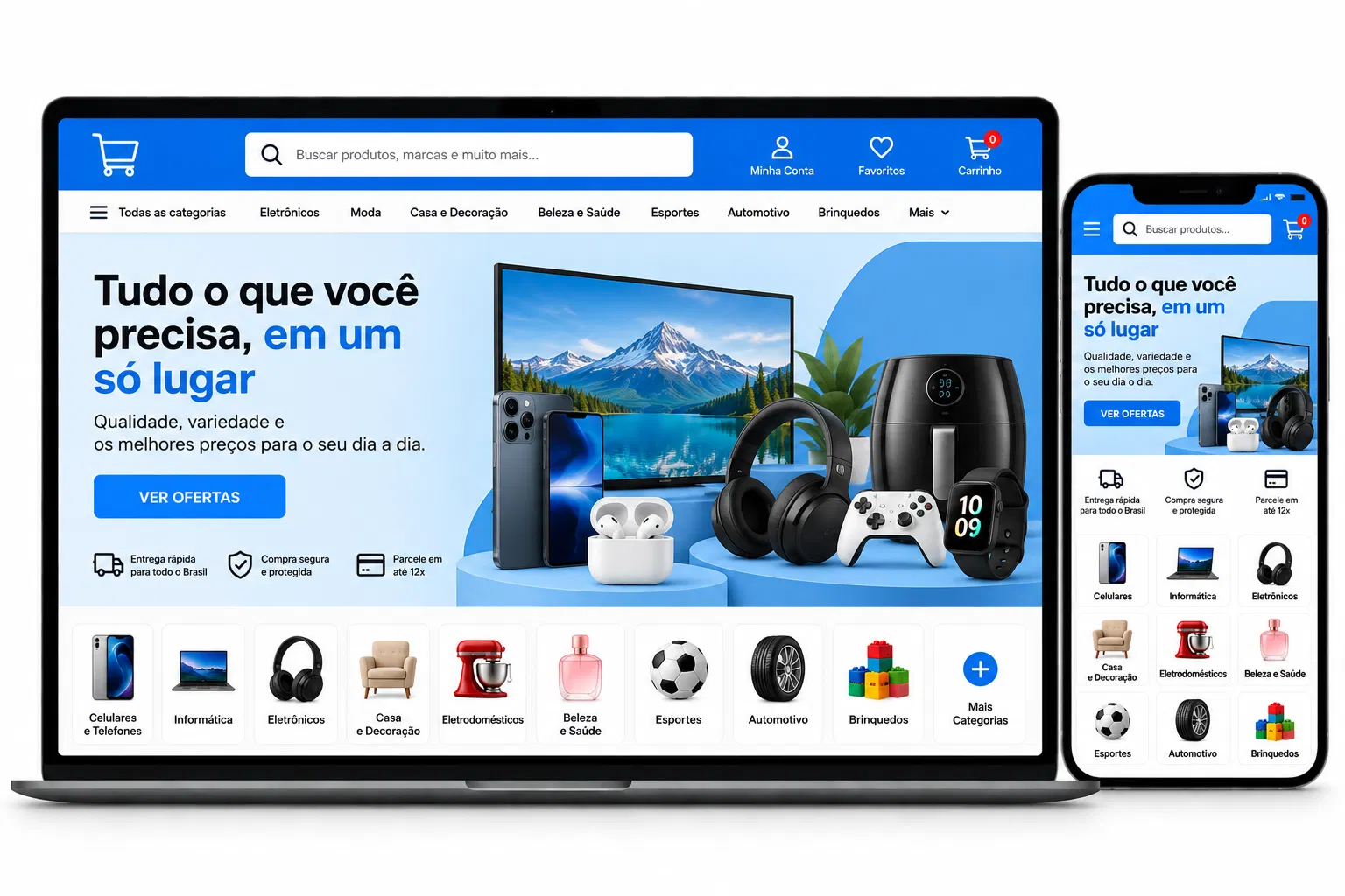 Loja Virtual Site Profissional Criação de Site e Desenvolvimento de Site
