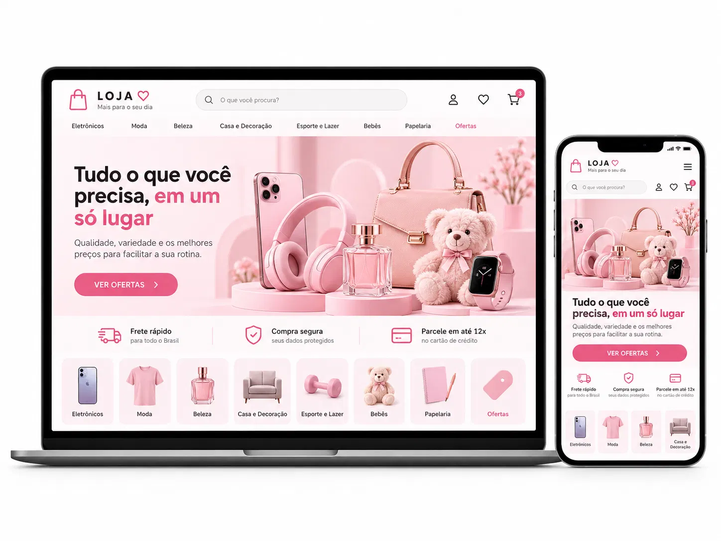 Criação de site para Loja Virtual para Empresas