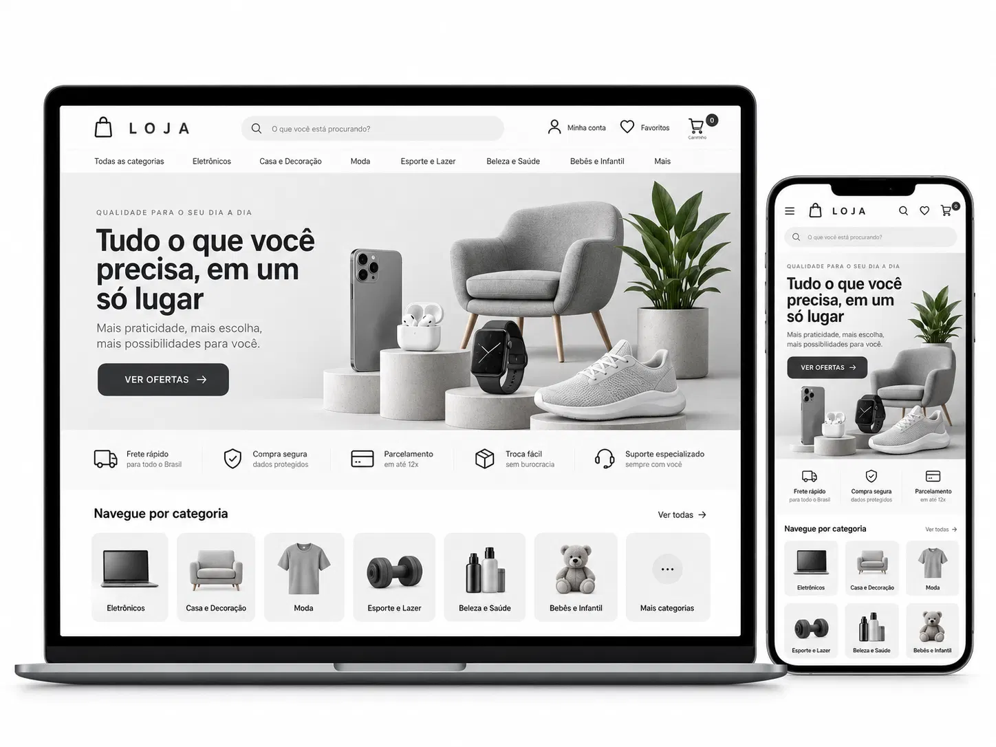Criação de site para Empresa de Criação de Loja Virtual
