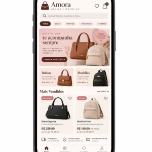 Catálogo de Produtos para Loja de Bolsas e Acessórios: Site Profissional Online