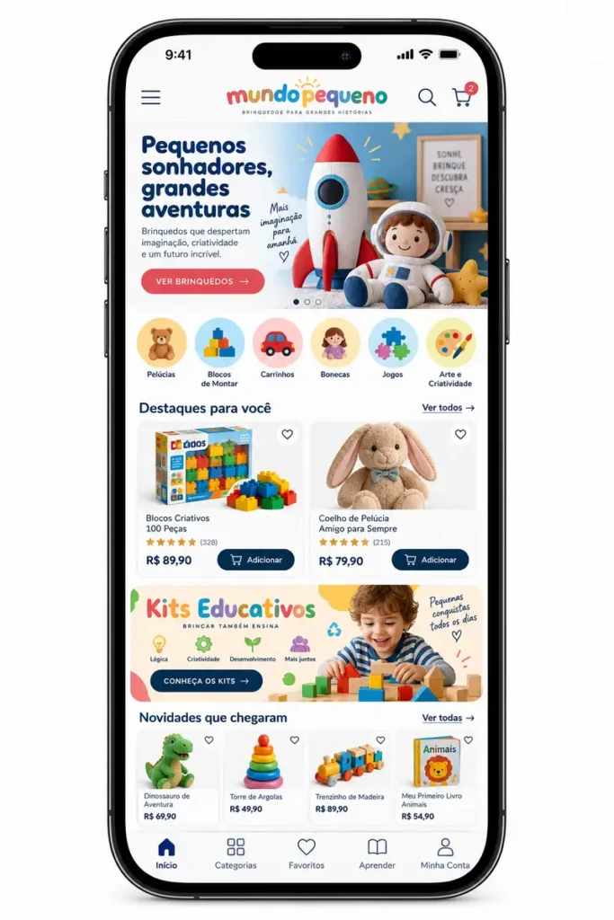 Loja De Brinquedos Educativos Criação de Site Profissional e Desenvolvimento de Site