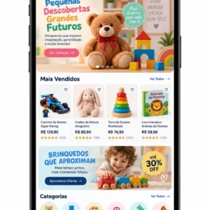 Catálogo de Produtos para Loja de Brinquedos: Site Profissional Online