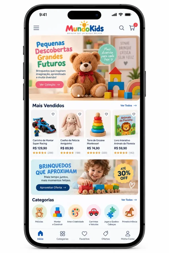 Criação de site para Loja de Brinquedos Online