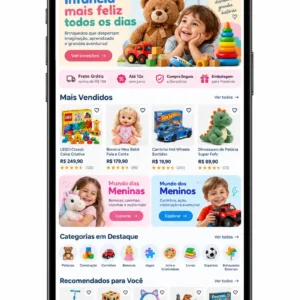 Criação de site para Loja de Brinquedos de Verão
