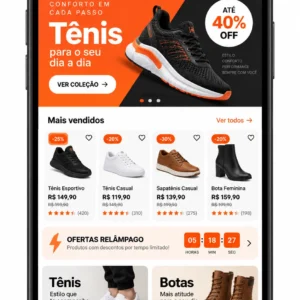 Catálogo de Produtos para Loja de Calçados: Site Profissional Online