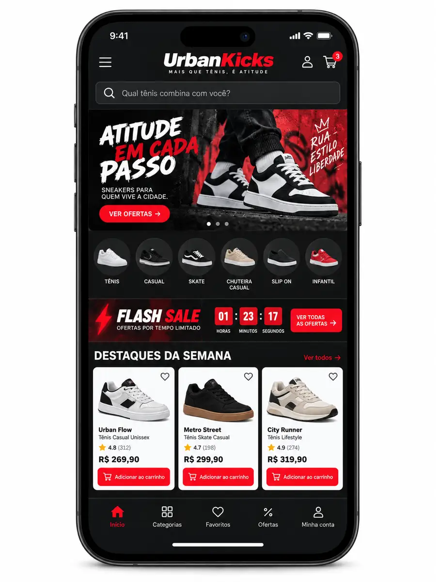 Criação de Site para Loja de Calçados | Desenvolvimento de Site
