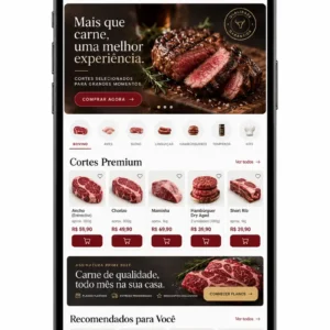 Criação de site para Loja de Carnes Premium