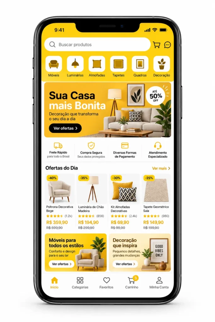 Criação de site para Loja de Casa e Decoração