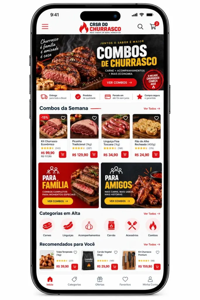 Criação de site para Loja de Cortes Nobres