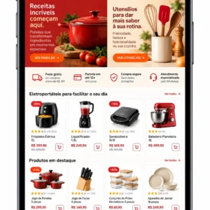 Criação de site para Loja de Cozinha