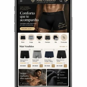 Loja de Cuecas Masculinas Site Profissional Criação de Site e Desenvolvimento Web