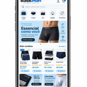 Loja De Cuecas Masculinas Criação de Site Profissional e Desenvolvimento de Site