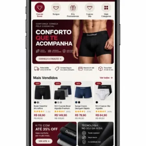 Loja De Cuecas Masculinas Site Profissional Criação de Site e Desenvolvimento de Site