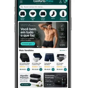 Criação de site para Loja de Cuecas Masculinas Site Online