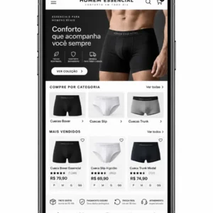 Criação de site para Loja de Cuecas Masculinas