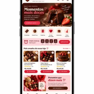 Criação de site para Loja de Doces e Chocolates