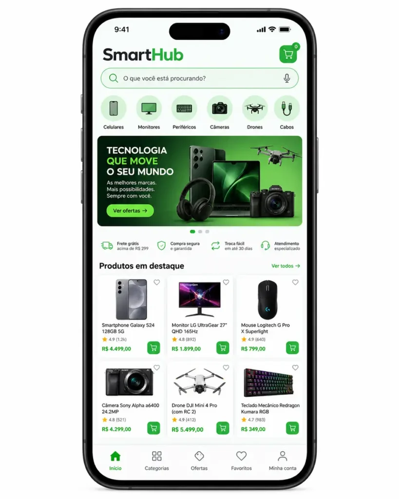 Criação de site para Loja de Eletrônicos e Tecnologia Online