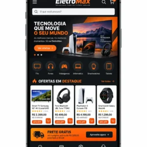 Loja de Eletrônicos Site Profissional Criação de Site e Desenvolvimento Web