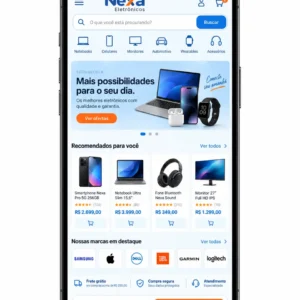 Criação de site para Loja de Eletrônicos com Vitrine Online