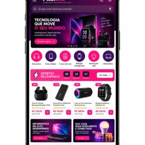 Loja de Eletrônicos Criação de Site para Empresas e Desenvolvimento Web