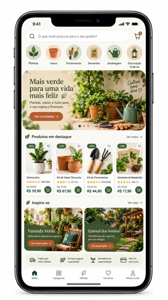 Loja de Jardinagem Criação de Site e Desenvolvimento de Site