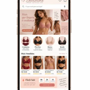 Criação de site para Loja de Lingerie Feminina Desenvolvimento