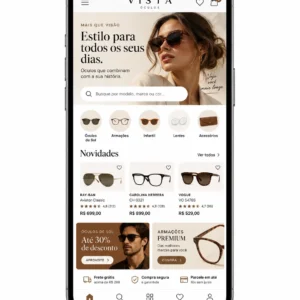 Criação de site para Loja de Óculos