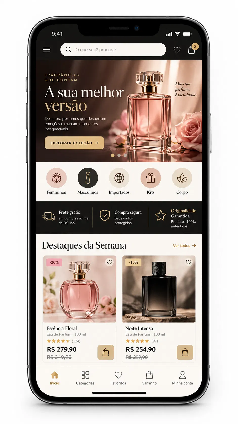Criação de site para Loja de Perfumes