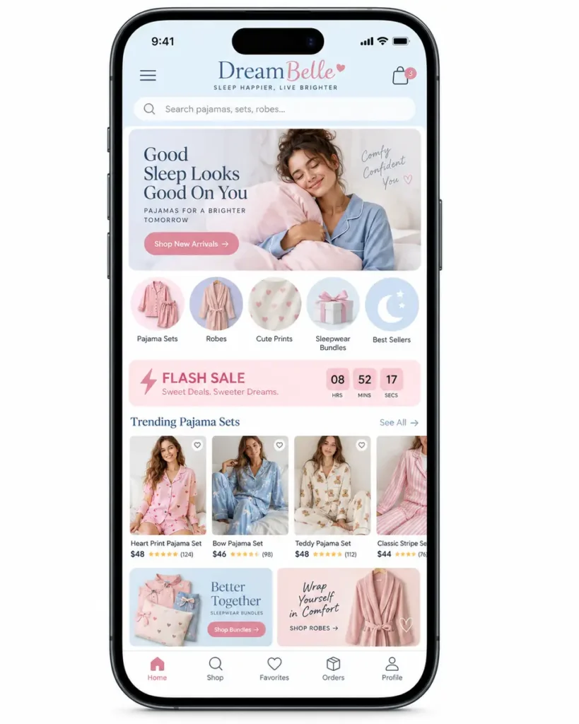 Loja De Pijamas Femininos Criação de Site para Empresas e Desenvolvimento Web