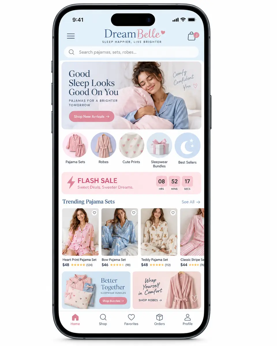 Loja De Pijamas Femininos Criação de Site para Empresas e Desenvolvimento Web