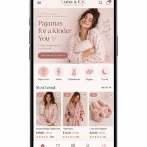 Loja De Pijamas Femininos Criação de Site Profissional e Desenvolvimento de Site