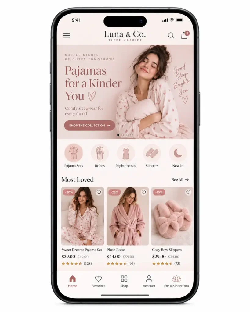 Loja De Pijamas Femininos Criação de Site Profissional e Desenvolvimento de Site