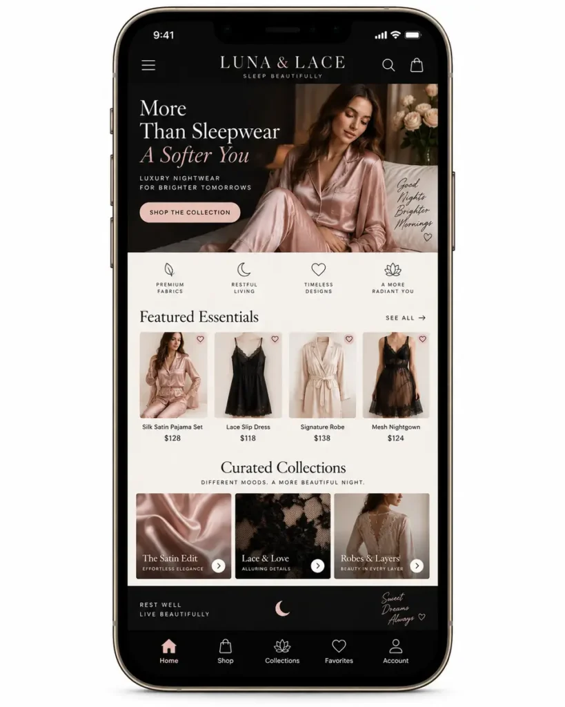 Loja De Pijamas Femininos Site Profissional Criação de Site e Desenvolvimento de Site