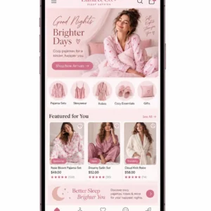 Criação de site para Loja de Pijamas Femininos Site Online