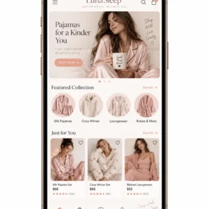 Criação de site para Loja de Pijamas Femininos