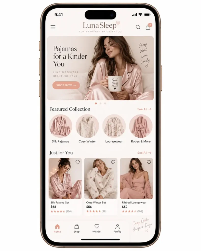 Criação de site para Loja de Pijamas Femininos Desenvolvimento Web e