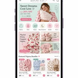 Loja de Pijamas Femininos Criação de Site e Desenvolvimento de Site