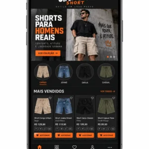 Loja De Shorts Masculinos Site Profissional Criação de Site e Desenvolvimento de Site