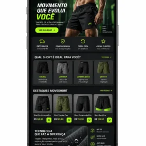 Loja de Shorts Masculinos Desenvolvimento de Site e Criação de Site