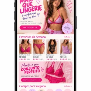 Criação de site para Loja de Sutiãs e Lingerie