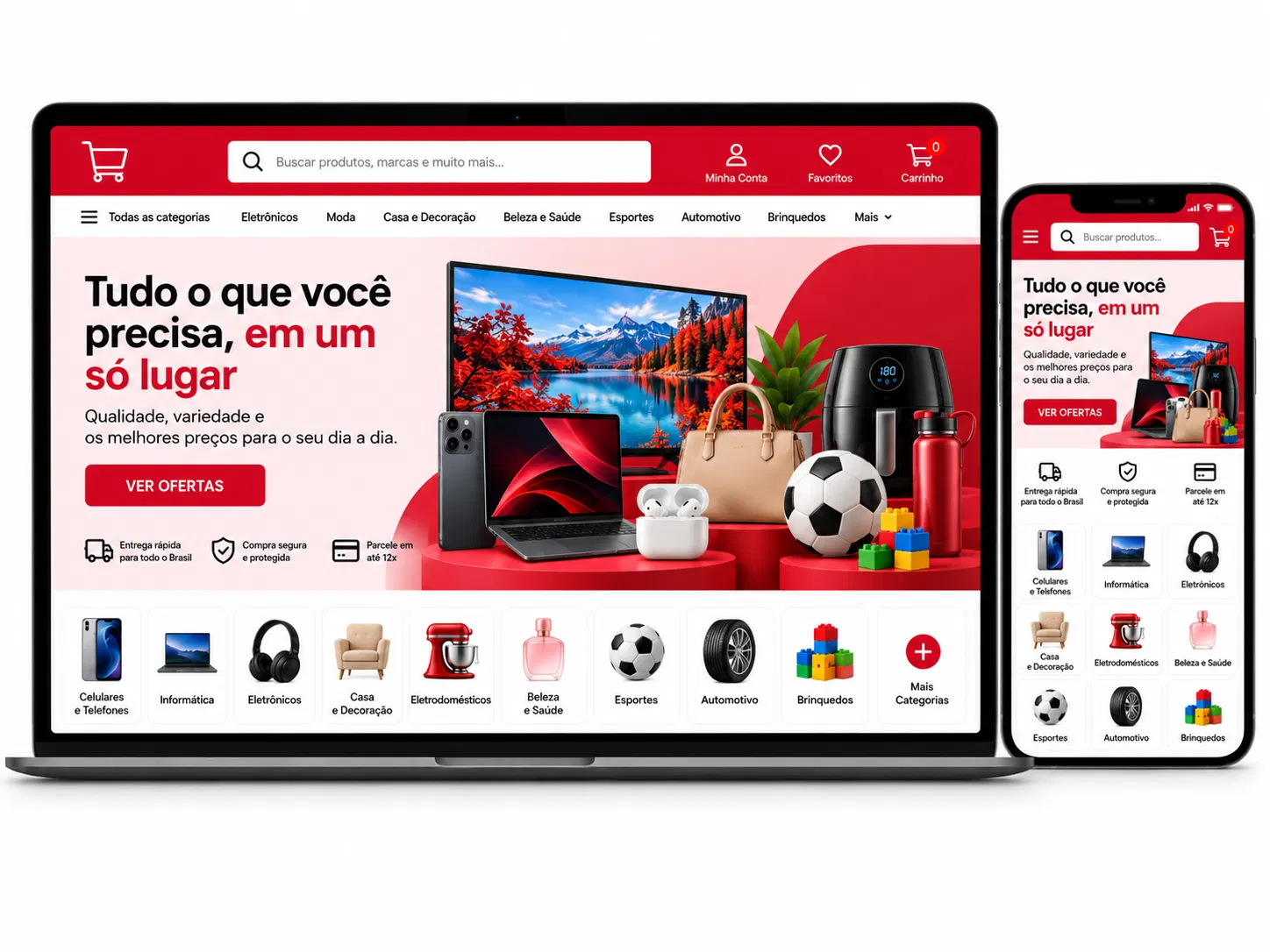 Marketplace Online Criação de Site Profissional e Desenvolvimento de Site