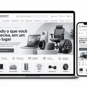 Administração de site para marketplace online mega vitrine