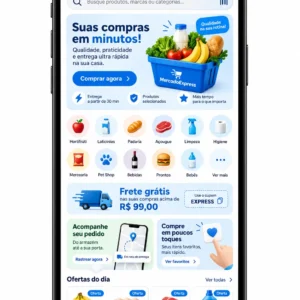 Administração de site para mercado express