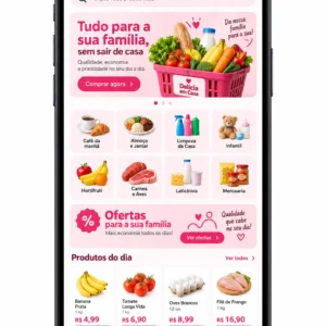 Administração de site para mercado familiar