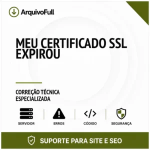 Suporte profissional para meu Certificado SSL Expirou
