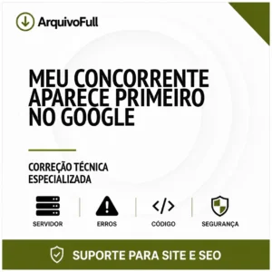 Suporte profissional para meu Concorrente Aparece Primeiro no Google