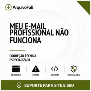 Suporte profissional para meu e-mail Profissional Não Funciona