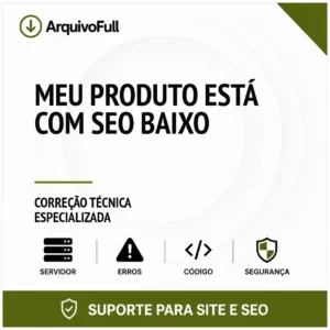 Suporte profissional para meu Produto Está com SEO Baixo