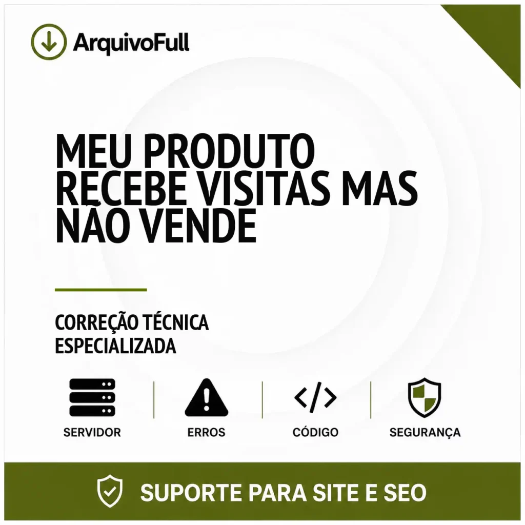 Suporte profissional para meu Produto Recebe Visitas Mas Não Vende