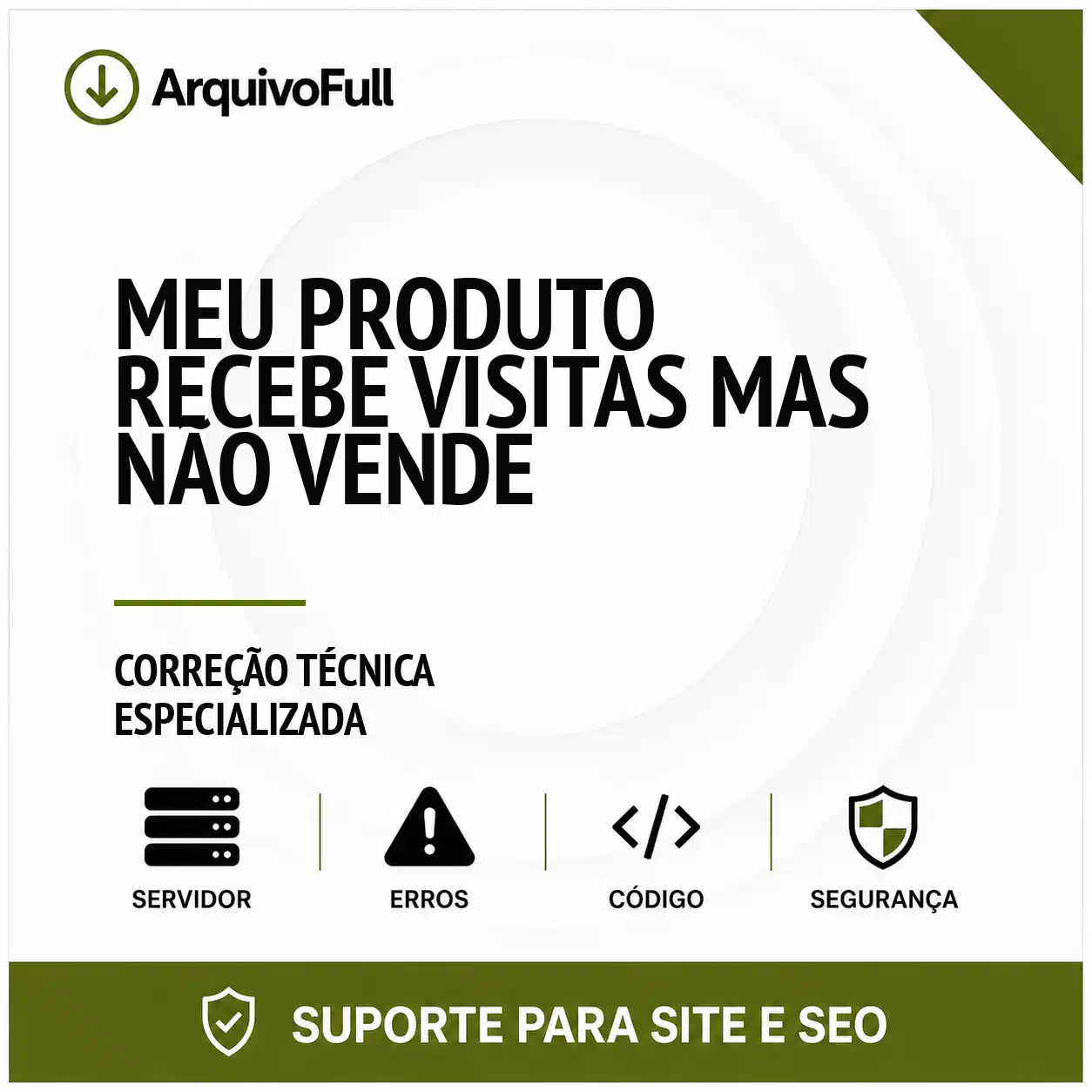 Suporte profissional para meu Produto Recebe Visitas Mas Não Vende